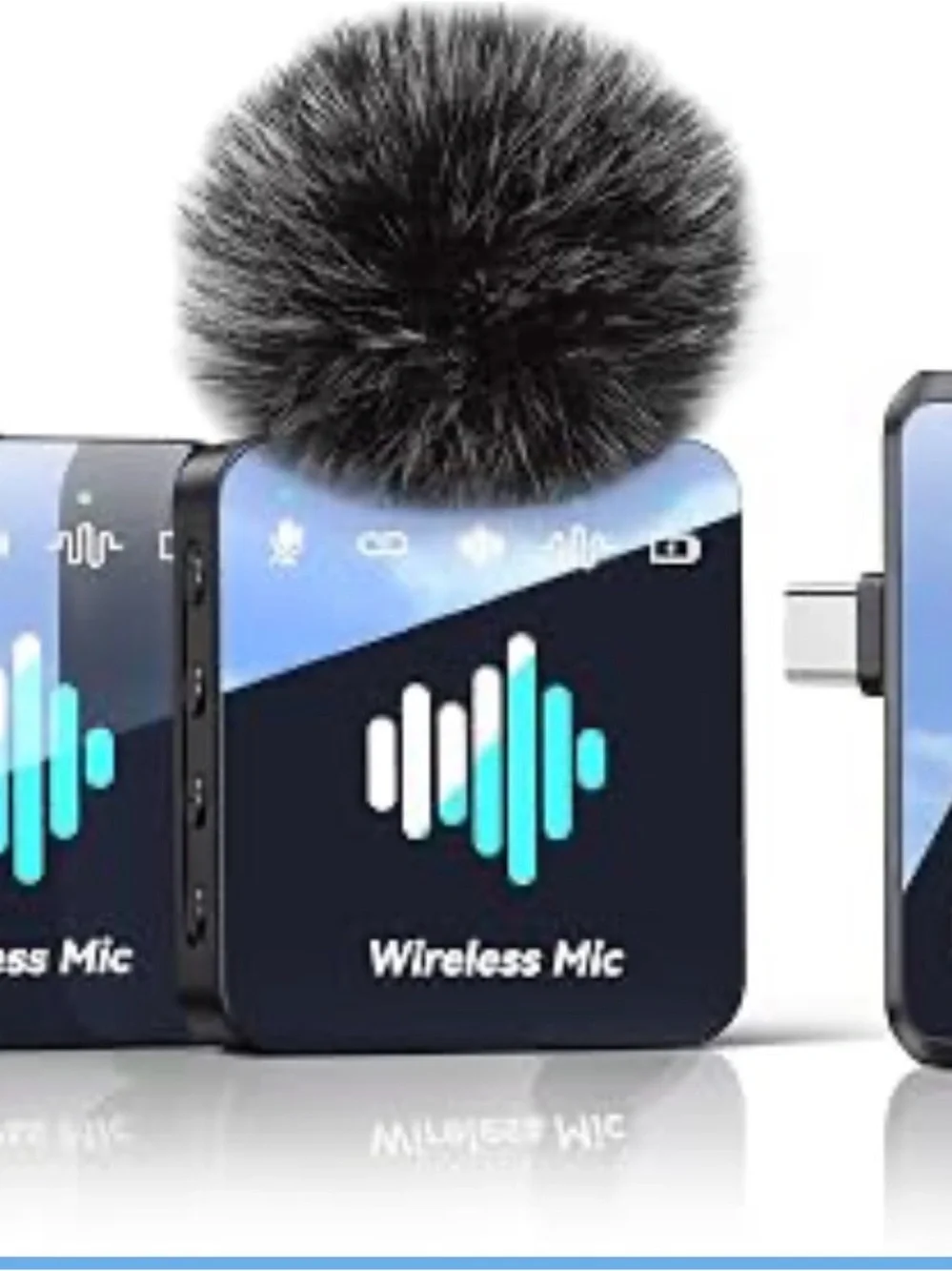 Wireless Compact Microphone Receiver - Black